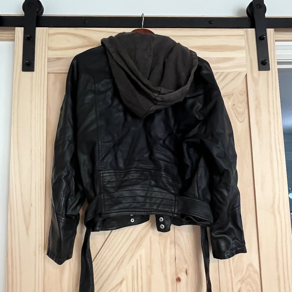 Faux leather jacket